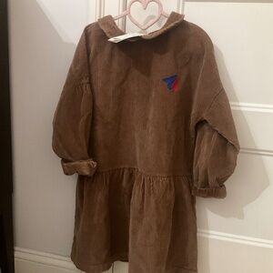 Bonmot brown corduroy dress size 8 NWT